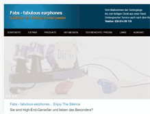 Tablet Screenshot of fabsearphones.de